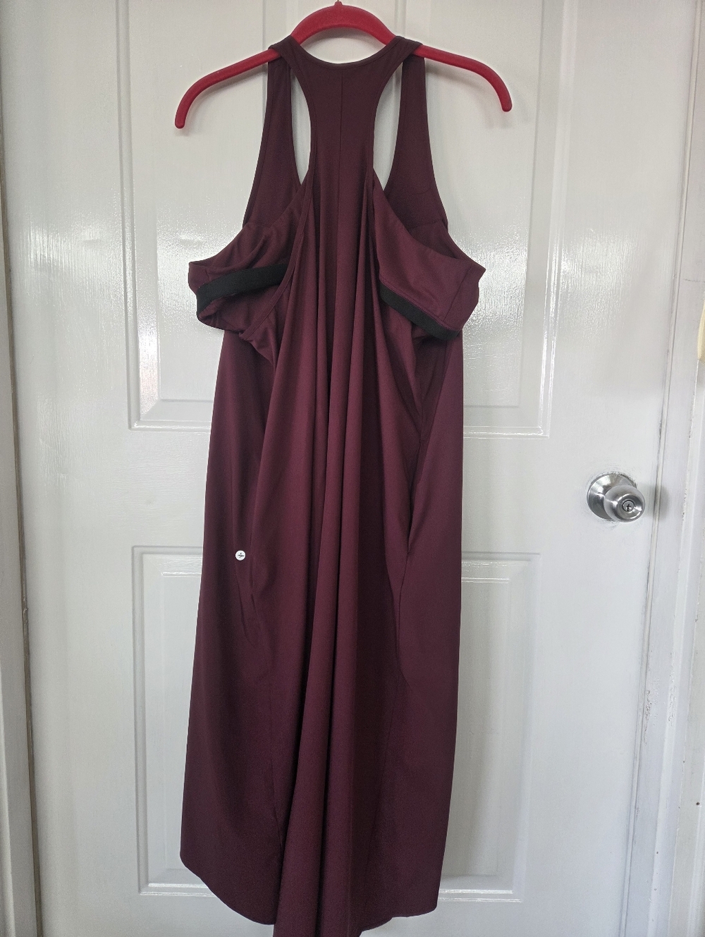 Halara XL Sleeveless Burgundy built in bra Maxi Dress - Picture 5 of 10